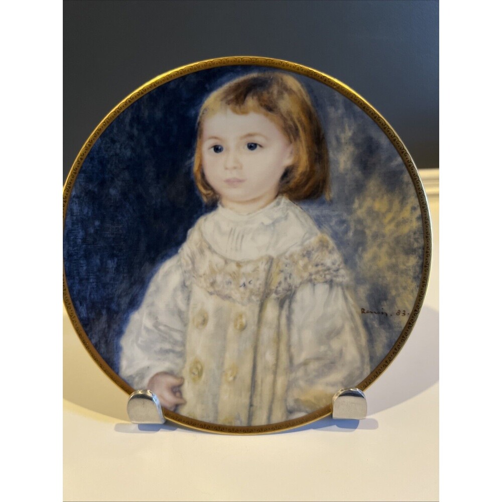 The Children of Renoir Child in White Collector Plate  Art Institute of Chicago